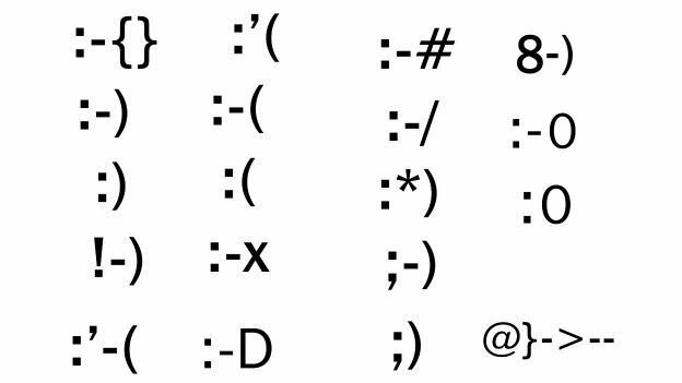 EMOTICONES TEXTUALES