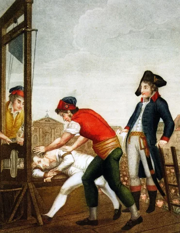 Maximillien Robespierre's execution