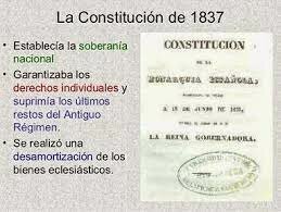 S'aprova la Constitució de 1837