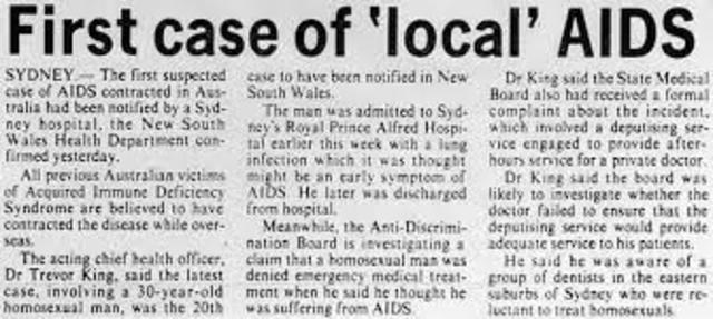 First case of AIDS recorded in the Congo