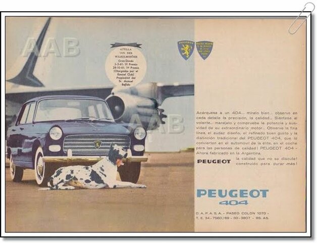 Lazamiento Del PEUGEOT 404