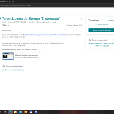 Timeline: El cómputo