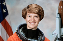 First female shuttle pilot