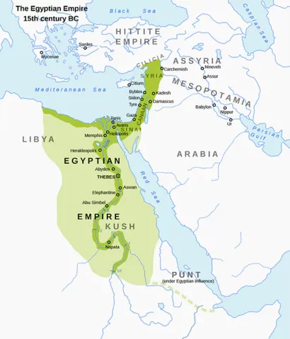 Egyptian empire reaches greatest extent under Thutmose I