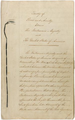 The treaty signed in 1814