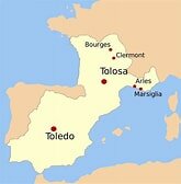 Reino visigodo con capital en Tolosa