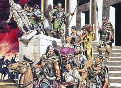 Los visigodos derrotan a los Suevos