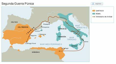 Comienzo de la 2ªguerra púnica y de la conquista romana de la península.Desembarco de Escipión.