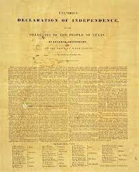 Texas declares independence from Mexico.