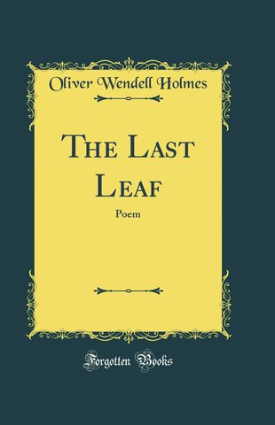 Poem The last leaf 1831