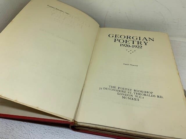 Published in four anthologies entlited georgian poetry