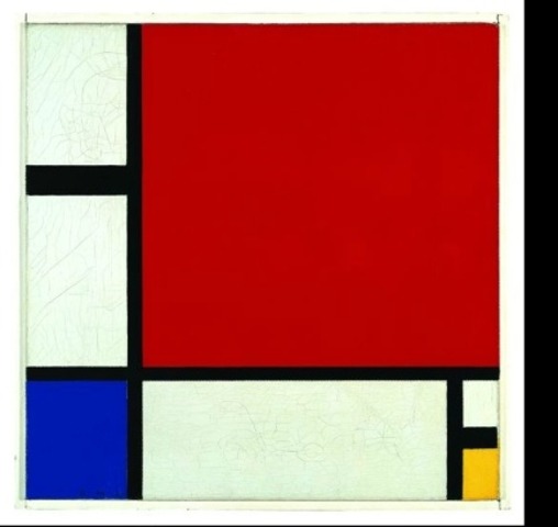 Composition with Red, Blue, and Yellow