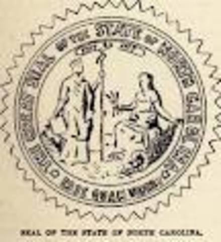 Date of Founding NC as a colony