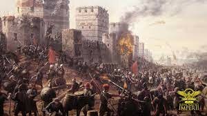 I Turchi ottomani fanno cadere l' impero d'oriente