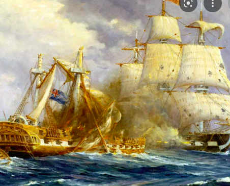 The USS Constitution defeats the HMS Guerriere
