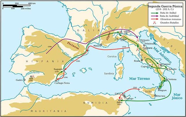Comienzo de la segunda guerra púnica y de la conquista romana de la Península. Desembarco de Escipión.