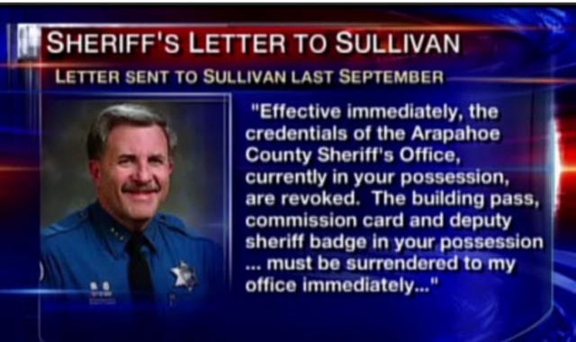 Sullivan allegedly flashes his badge, pretends to be police officer