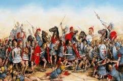 Derrota de Aníbal en África.