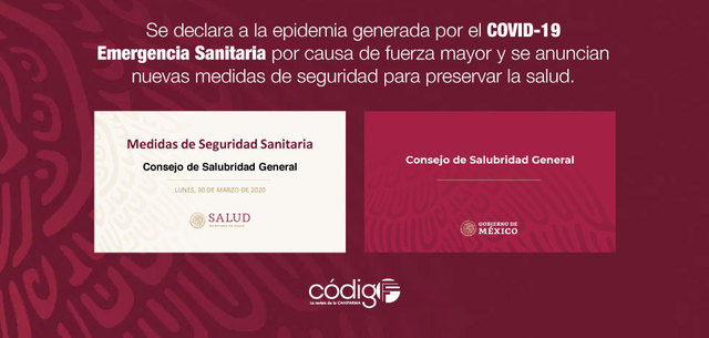 Fase de emergencia en México.