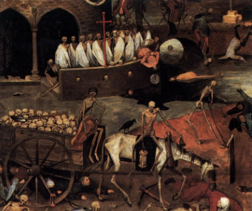 King Edward III orders the streets to be cleaned of the dead bodies