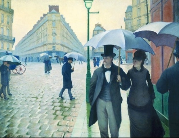 Gustave Caillebotte: Paris Street: Rainy Day