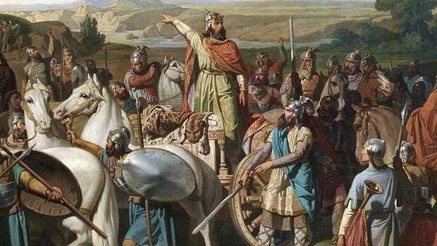 Los visigodos derrotan a los Suevos