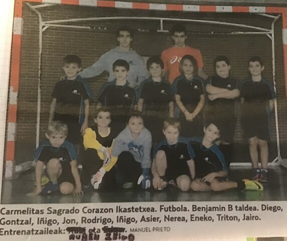 First football training session with School’s team