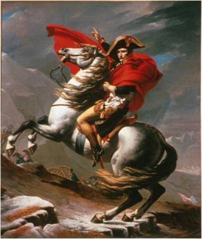 Napoleon Crossing the Alps at St. Bernard by David