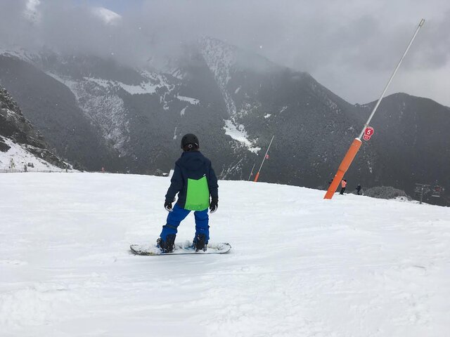 La primera vegada que vaig fer snow