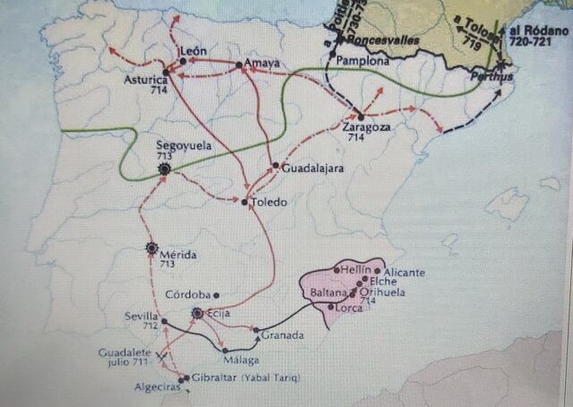 Els àrabs entren a la Península Ibèrica