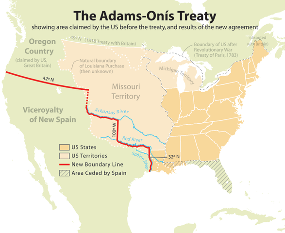 Adams-Onis Treaty/ Transcontinental treaty