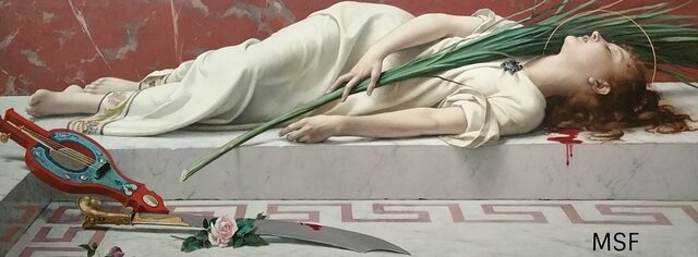 Mort (tradicional) de santa Cecília