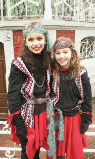 First time going in the school parade in carnival