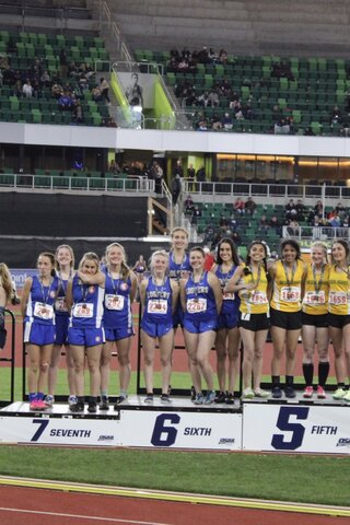 We classified 6th of Oregon in the 4x4 relay