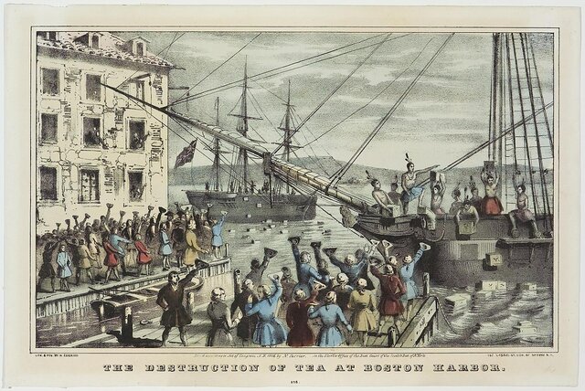BOSTONGO TEAREN MATXINADA, AMERIKAKO IRAULTZAREN HASIERA
