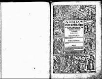 First Bible printed in English by Miles Coverdale.