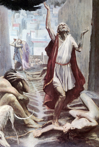 Great Plague in Athens breaks