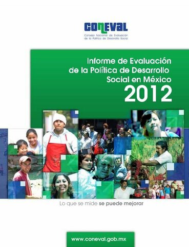 Informe de Evaluación de la Política de Desarrollo Social 2012