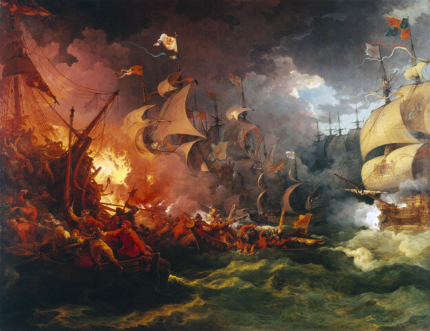 British defeats Spanish Armada