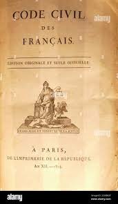 Establecimiento del código napoleonico