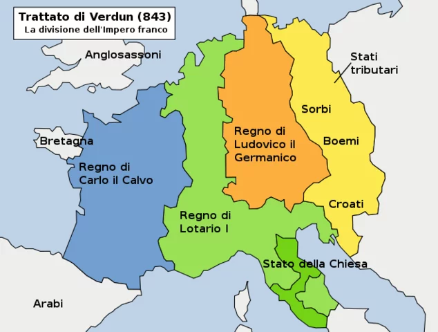 fine dell'impero di Carlo Magno