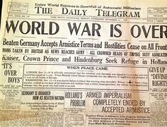 First World War ends