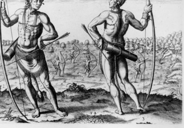 Powhatans fight and destroy Chesapeake Indians