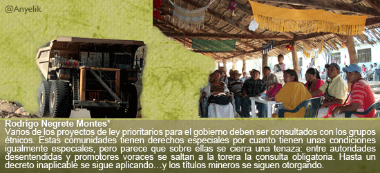 Consulta Previa Sobre los Efectos Ambientales de la Explotación de los Territorios de las Comunidades