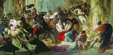 Penetración de vándalos, alanos y suevos en la Península Ibérica.