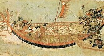 The Mongol army launches an attack on Japan