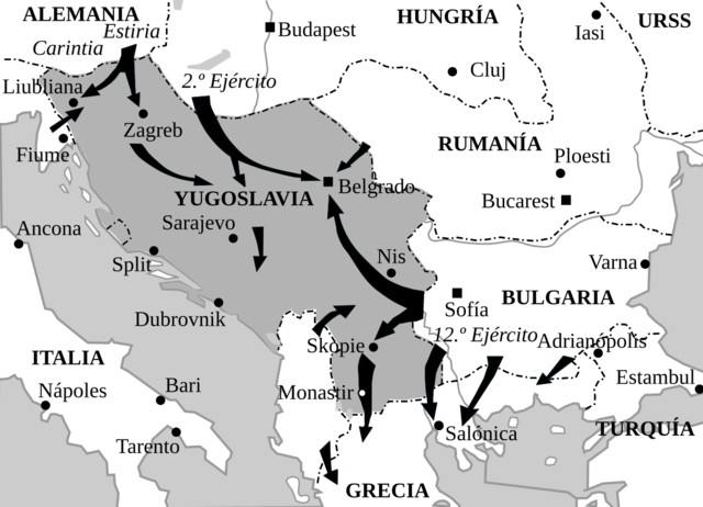 Germany invade Yugoslavia and Greece