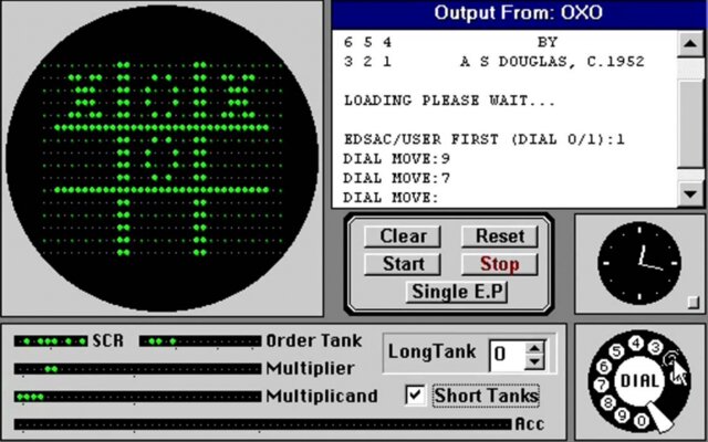 primer tres en raya en ordenador