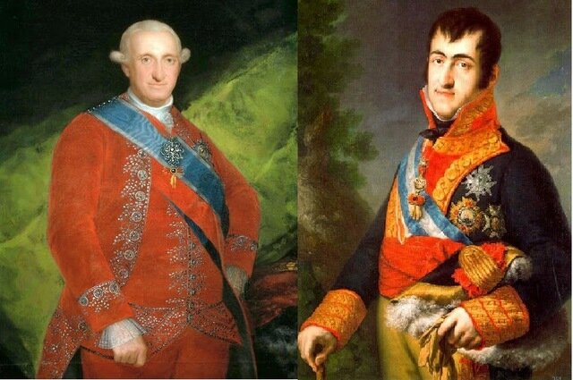 Carlos IV abdica en Fernando VII