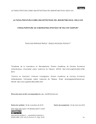 LA PARALITERATURA COMO UNA ESTRATEGIA DEL MARKETING EN EL SIGLO XXI